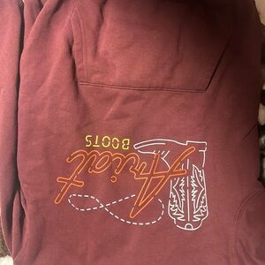 Ariat Maroon Hoodie with Logo